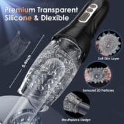 StrokeMaster Pro – Automatic Male Masturbator with 5 Thrusting & Rotating + 10 Vibration Modes - Image 3