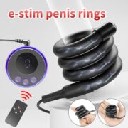 Rings Testicle Ring Electric Shock Cock Ring Set, Stimulation Devices Electrostimulation Testicle Ring Prostate Massage with Host and Electrode Ring SM Stimulate Sex Toy - Image 8