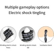Rings Testicle Ring Electric Shock Cock Ring Set, Stimulation Devices Electrostimulation Testicle Ring Prostate Massage with Host and Electrode Ring SM Stimulate Sex Toy - Image 5