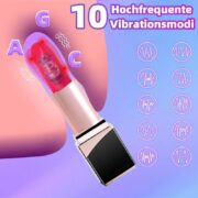 Vibratoren für Sie – G-Punkt-Stimulation Mini-Vibrator, Bullet-Lippenstift-Vibro-Ei mit 10 Vibrationsmodi, wasserdichter und leiser Klitoris-Stimulator, Sextoy für Frauen und Paare. – Bild 8