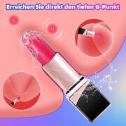 Vibratoren für Sie – G-Punkt-Stimulation Mini-Vibrator, Bullet-Lippenstift-Vibro-Ei mit 10 Vibrationsmodi, wasserdichter und leiser Klitoris-Stimulator, Sextoy für Frauen und Paare. – Bild 7