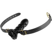 Multi-Section Adjustable Ball Gag Exercise Rose Shape Open Mouth Gag Bondage Gear Silicone Gag Couple Props Adult Sex Toys