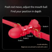 Multi-Section Adjustable Ball Gag Exercise Rose Shape Open Mouth Gag Bondage Gear Silicone Gag Couple Props Adult Sex Toys - Image 6