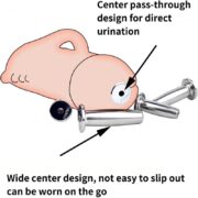 2pc Male Urethral Plug Set Smooth Stainless Steel Metal Penis Plug with Hollow Hole Design and Urination Hole - Image 2
