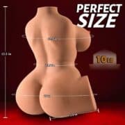 Luna Torso + E-Cup | 10LB 3-in-1 Realistic Sex Doll with Vagina & Anal - Image 3