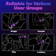 9.8" Fantasy Dragon Monster Knot Dildo, Thick Horse Knotted Alien Sex Toys with Suction Cup, Silicone Huge Anal Creature Animal Dildo for G-spot - Image 4