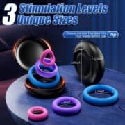 3-Pack Silicone Cock Rings – Multi-Coloured, Long-Lasting Performance - Image 6