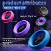 3-Pack Silicone Cock Rings – Multi-Coloured, Long-Lasting Performance - Image 3