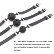 Silicone Breathable Ball Gag for Adult Bondage Restraints Sex Play - Image 6