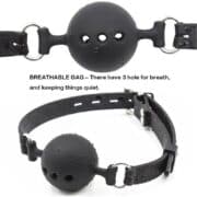 Silicone Breathable Ball Gag for Adult Bondage Restraints Sex Play - Image 5