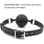 Silicone Breathable Ball Gag for Adult Bondage Restraints Sex Play - Image 4