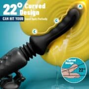 ThrustMaster Pro – 7 Vibration & 5 Thrusting Modes, Curved Dildo Vibrator for G-Spot & Anal - Image 5